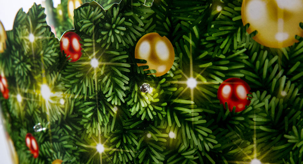 Displays with LED light